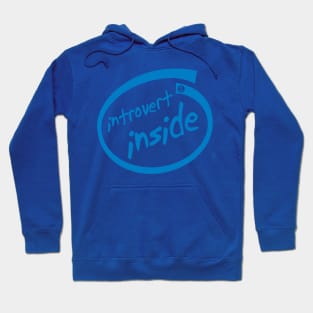 Introvert Inside (blue) Hoodie